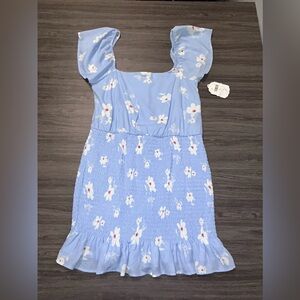 Floral Blue Dress By Altar